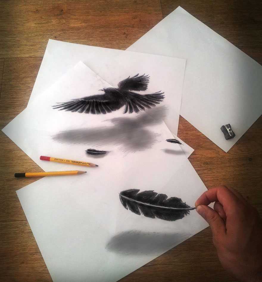 3д рисунки на бумаге. мастер класс для начинающих: как рисовать поэтапно карандашом и ручкой: лестница, сердце, капли воды, подземелье