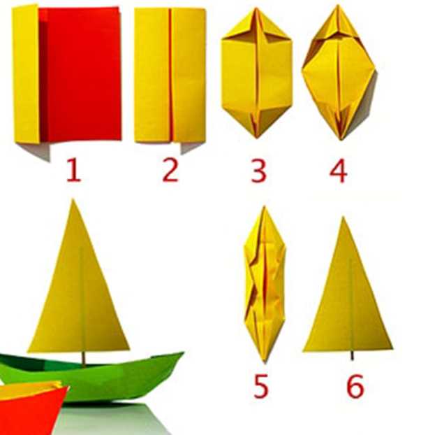 6 лучших схем бумажных корабликов