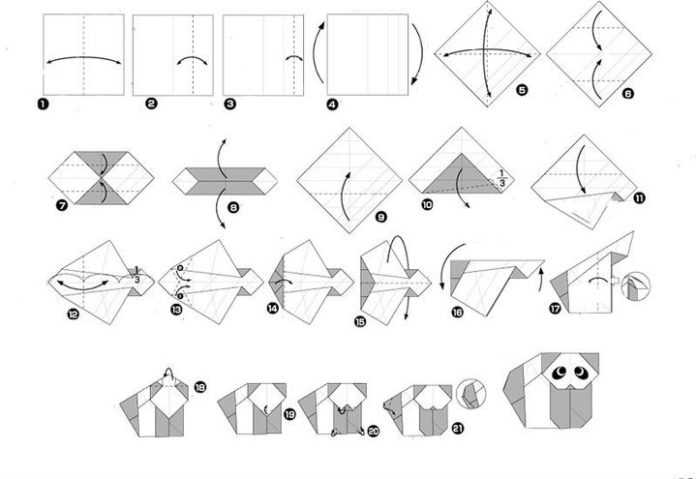 Оригами собака: схема для детей, как сделать модульное оригами, пошаговая инструкция сборки для начинающих
