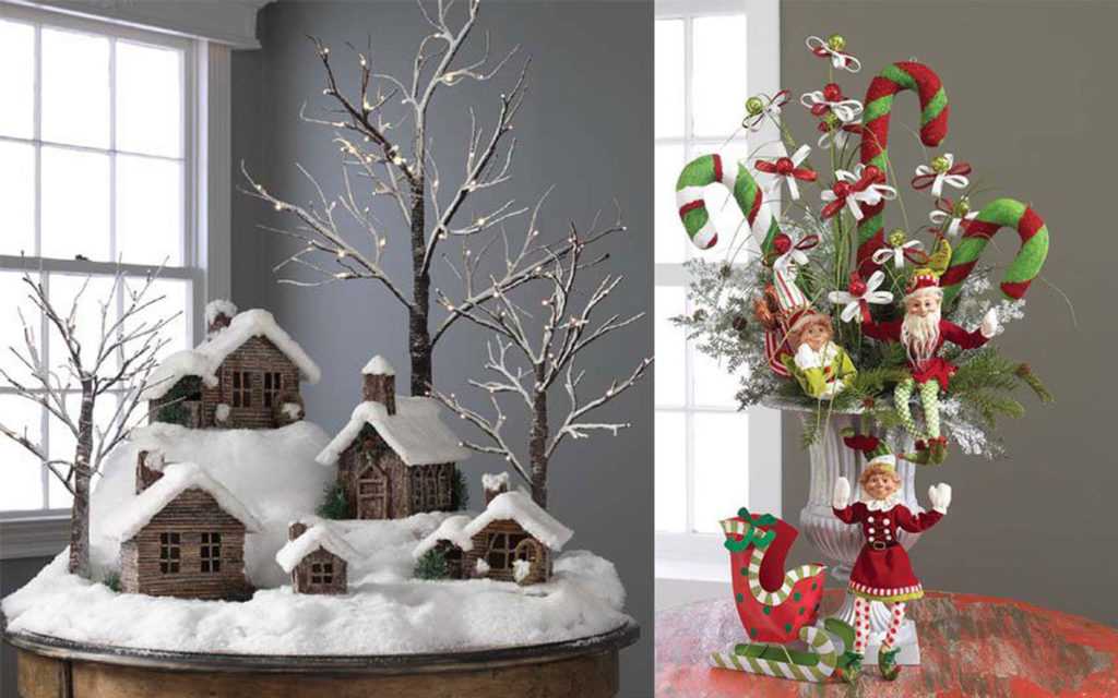 Креативные новогодние композиции 2021 — зимний букет, новогодний топиарий, цветы на ёлку, рождественские букеты своими руками