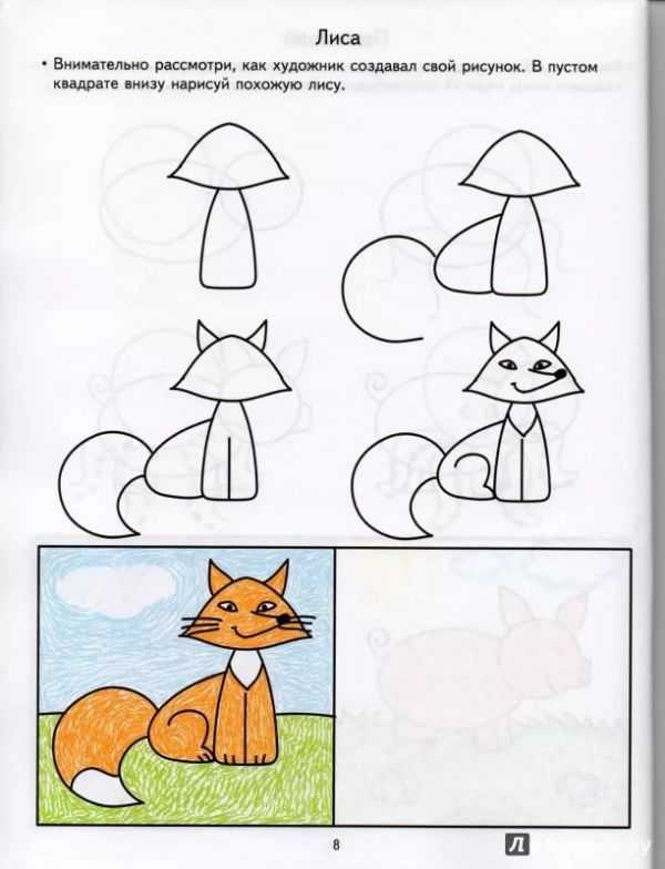 Как нарисовать лисичку карандашом – рисунок лисы карандашом для детей для срисовки поэтапно из сказки, басни, геометрических фигур, символов