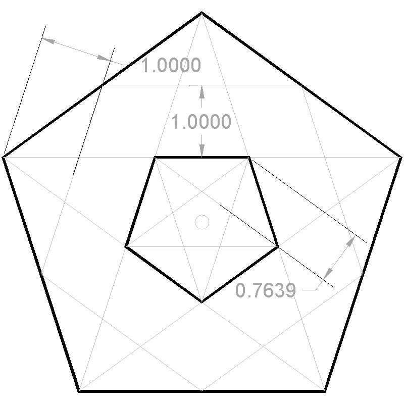 Исходная форма оригами. пятиугольник. мастер-класс