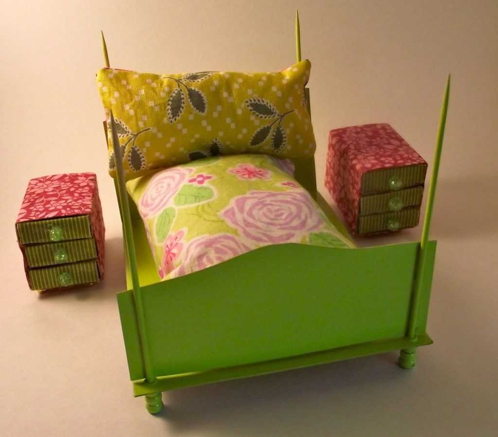 Кукольная мебель из картона, мебель для барби своими руками из подручных материалов быстро и легко