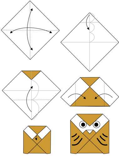 Оригами сова: 4 простых способа для детей