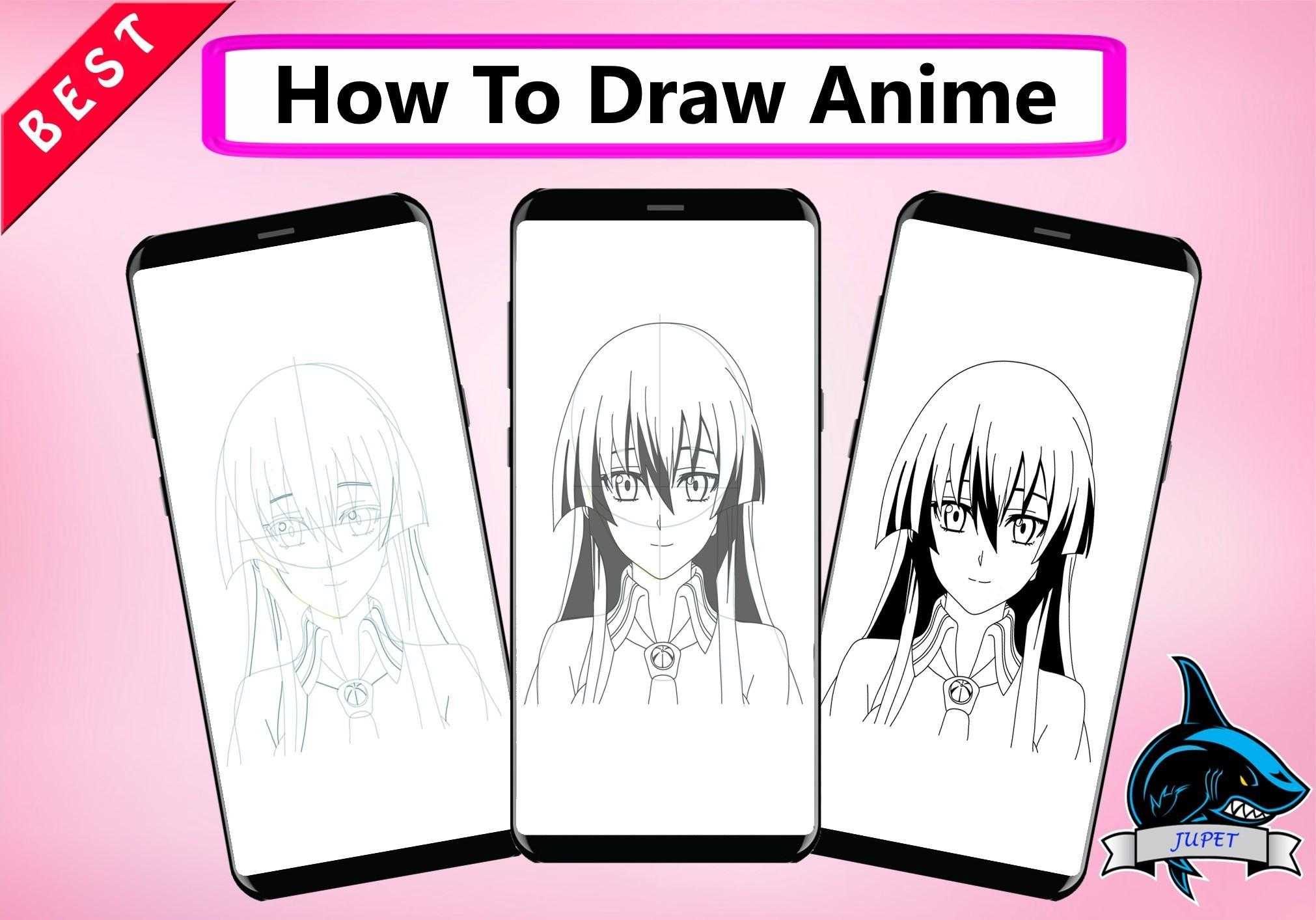 Как нарисовать мужское лицо аниме карандашом поэтапно для начинающих