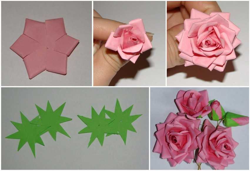 Как сделать розу-оригами - оригами из бумаги