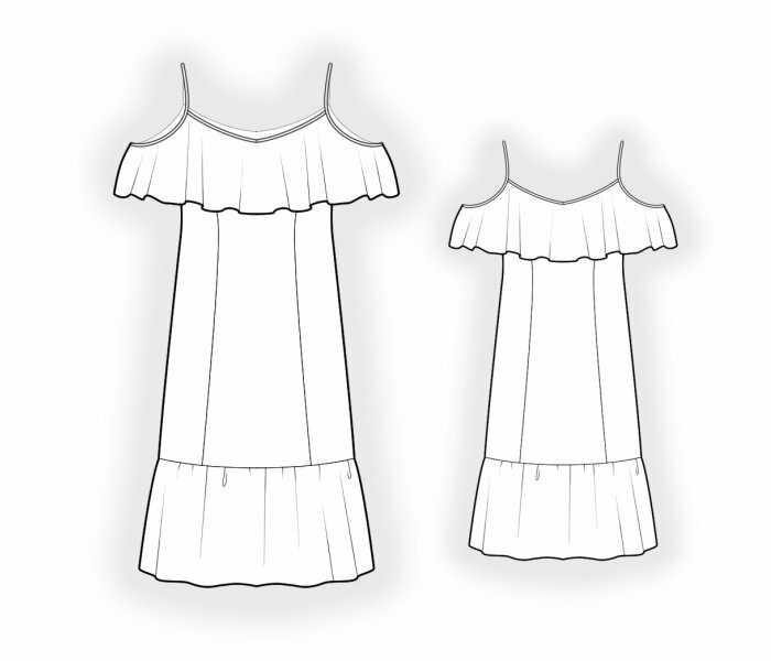 Выкройка платья с открытыми плечами: выбор модели платья с открытыми плечами.