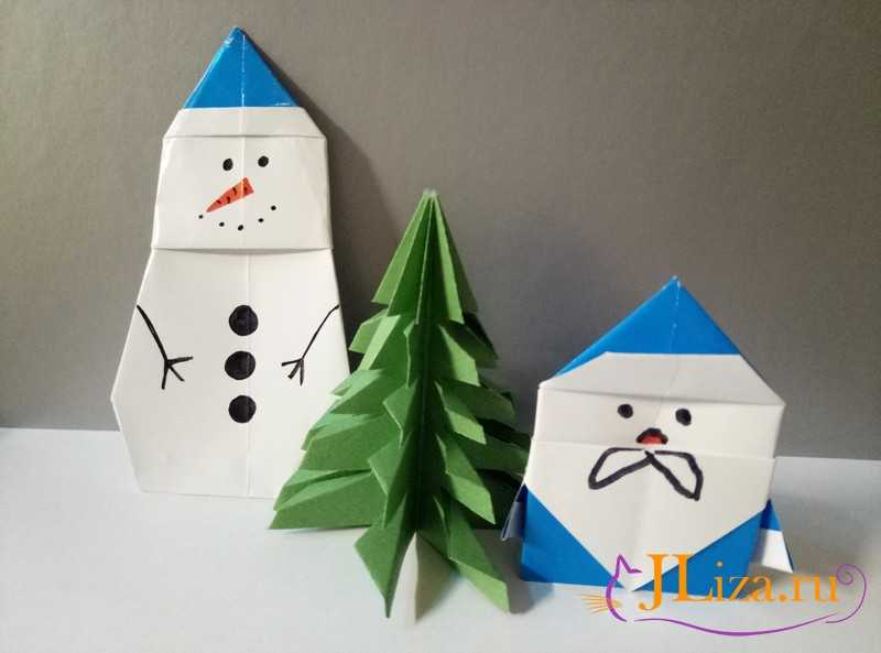 оригами и схемы для начинающих деда мороза оригами деда мороза из бумаги новогодние схемы для начинающих модульное оригами на новый год