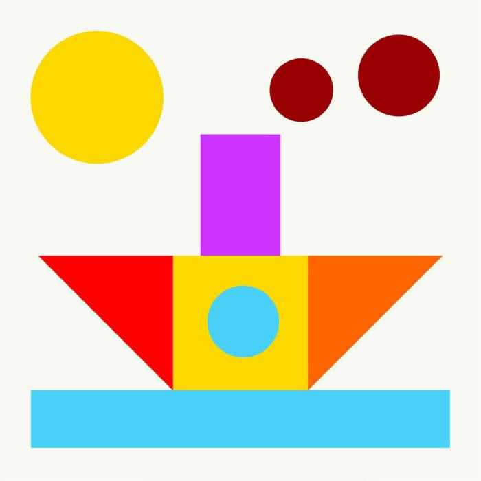 Аппликация из геометрических фигур для дошкольников, 1, 2, 3 класса (64 фото)