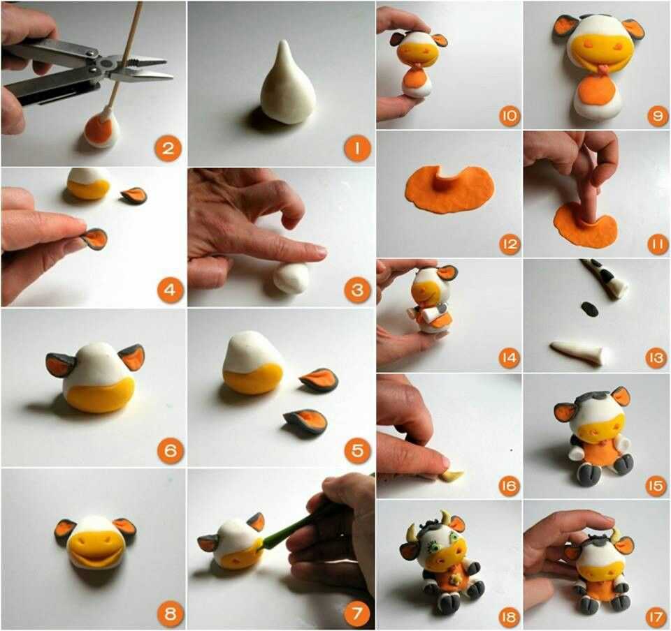 Как сделать из пластилина еду для кукол - фото и видео