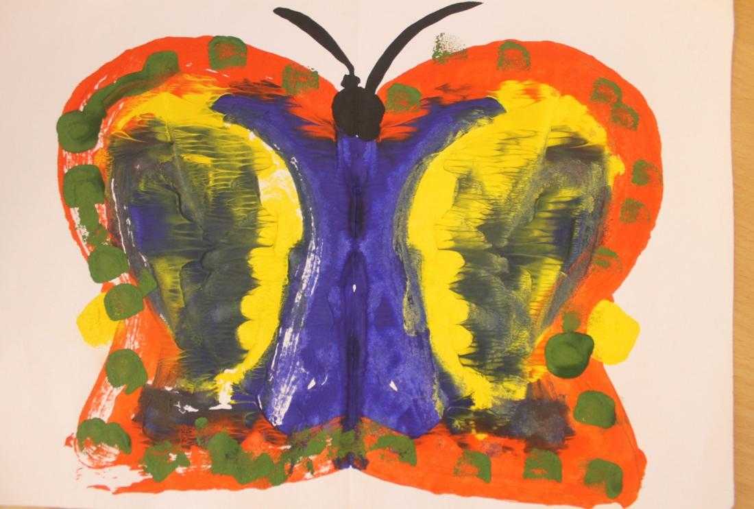 Конспект занятия по рисованию в технике монотипии «бабочка»