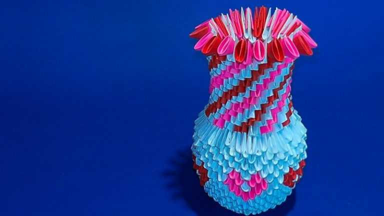 Ваза оригами из модулей - обзор лучших вариантов по созданию красивого оригами своими руками (120 фото)