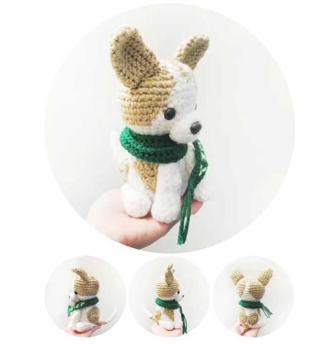 Амигуруми. вязание крючком игрушки собачки в стиле амигуруми со схемами и описанием для начинающих