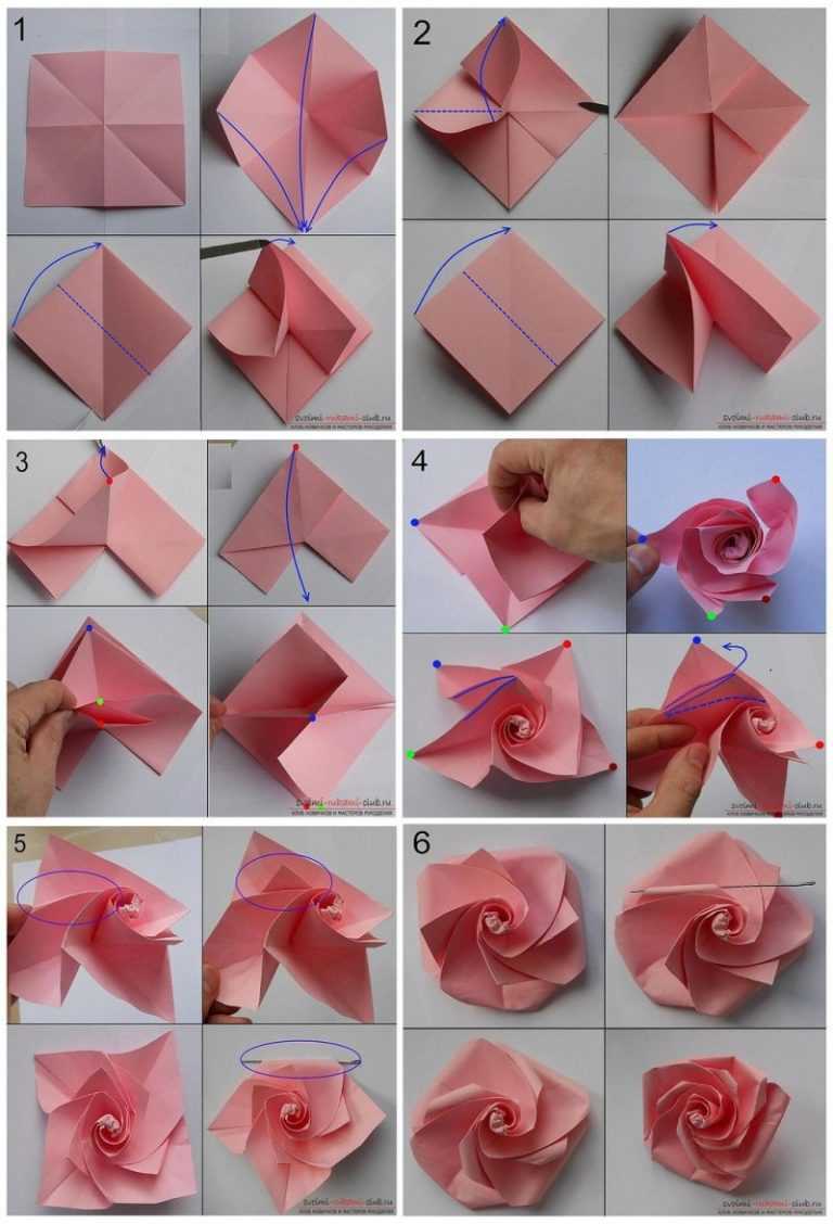 Роза из бумаги (оригами) — лучший мастер-класс от профи! смотрите фото готовых поделок а также простую инструкцию с подробным описанием