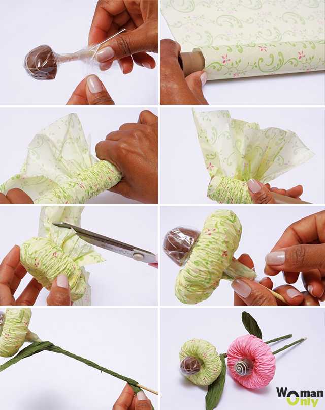 Букеты из конфет своими руками (фото идеи): пошаговые мастер-классы, инструкции для начинающих