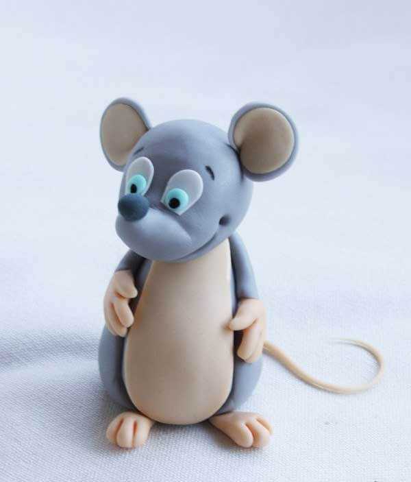 Мышка из пластилина: пошаговый мастер-класс для детей в картинках