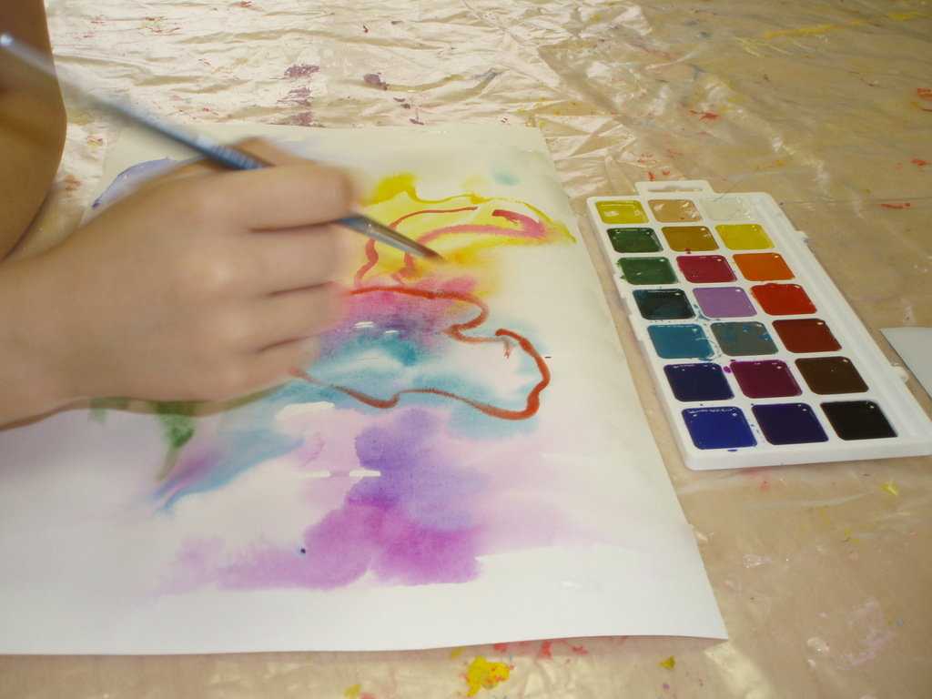 Рисунки красками для начинающих: различные техники (+38 фото)