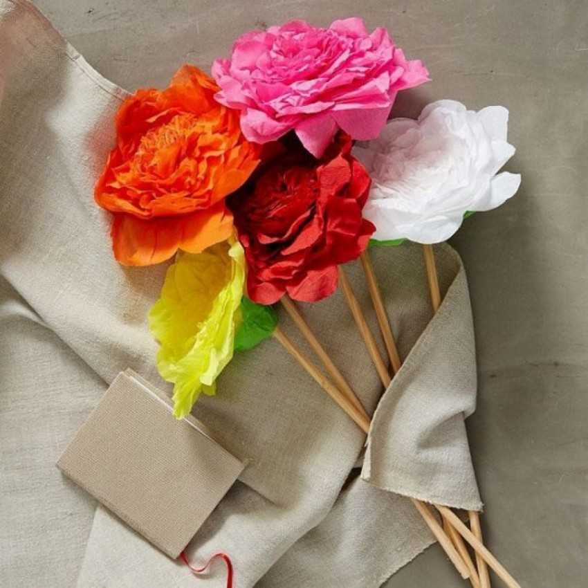 ᐉ цветы из салфеток на ветку своими руками. бумажное искусство: учимся творить цветы из салфеток