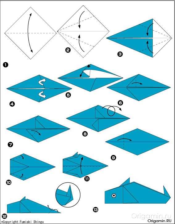 Оригами животные: простые схемы для детей и начинающих мастеров с фото и пошаговой инструкцией