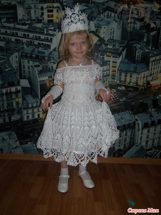 Выпускное платье в детсад (мой опыт) - вязание - страна мам