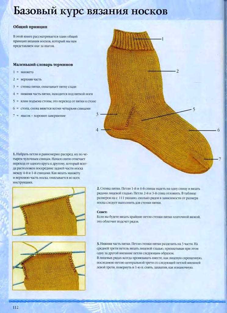 Детские носки на спицах – схемы и мк пошагово