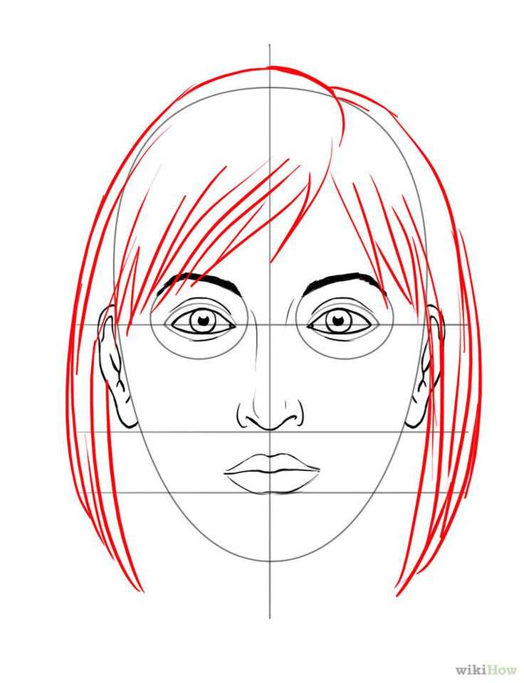Как нарисовать женское лицо - пошагово для начинающих