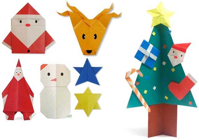 Новогодние игрушки-оригами