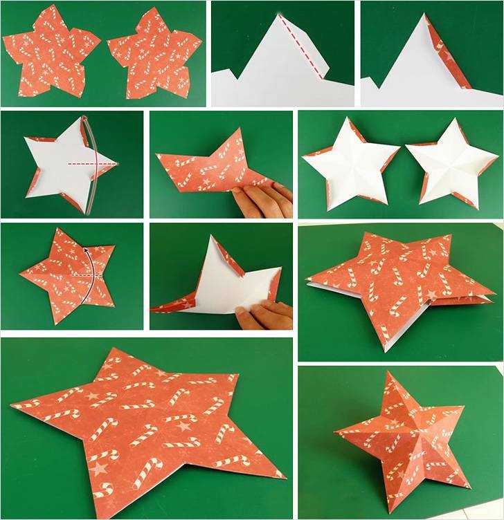 Изготовление объемной звезды из бумаги ★: пошаговая инструкция, необходимые материалы, советы специалистов создания звездочки