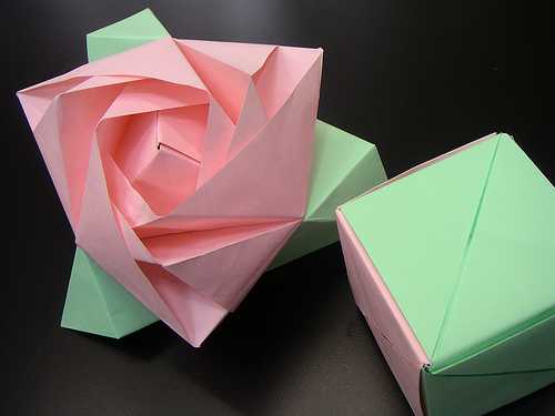 Оригами из бумаги роза куб. мастер-класс по оригами: роза-куб трансформер - все о моде
