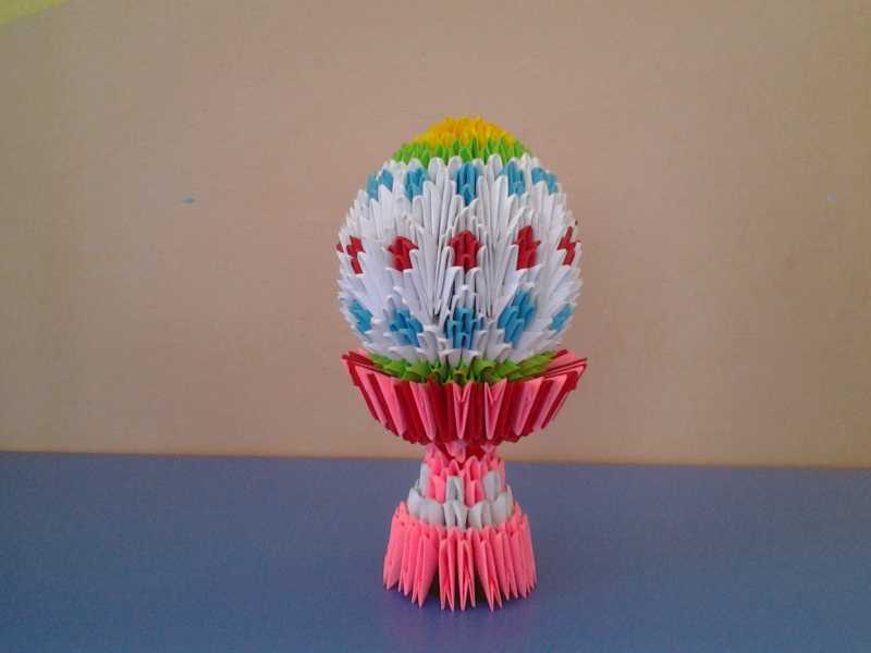 Мастер-класс. пасхальное яйцо в технике модульное оригами. воспитателям детских садов, школьным учителям и педагогам