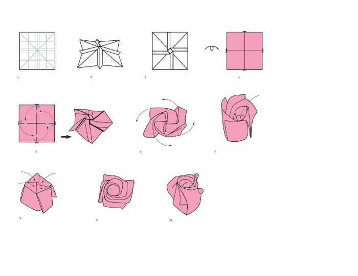 Как сделать розу-оригами - оригами из бумаги