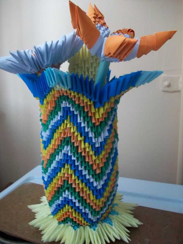 Модульное оригами ваза: как сделать своими руками примеры фото схемы