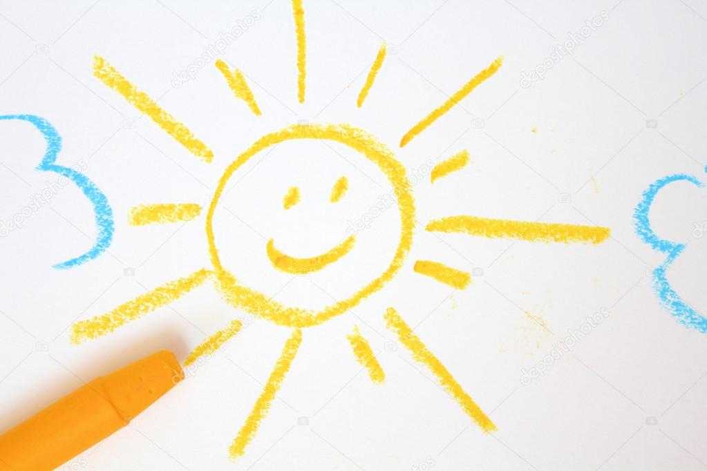 Как нарисовать солнце