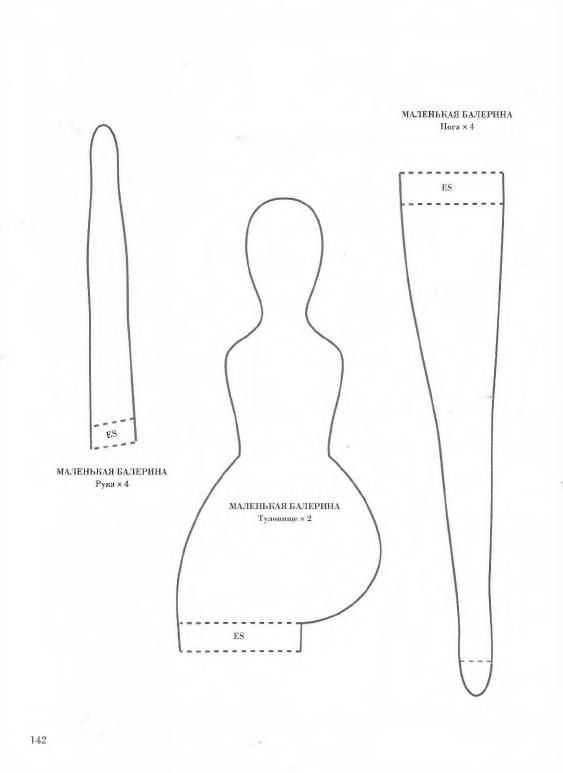 Кукла тильда: выкройка в натуральную величину