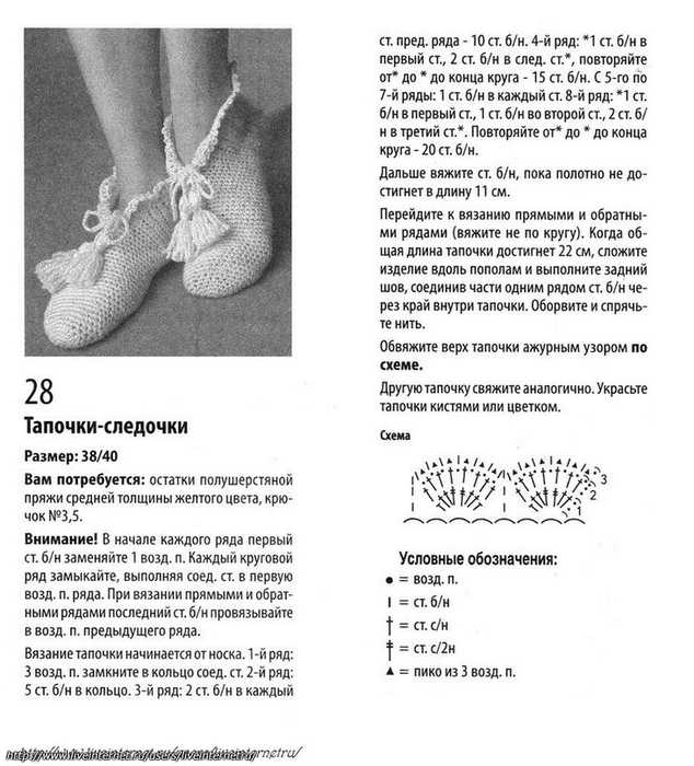 Тапочки, вязаные своими руками: описание, пошаговая инструкция выполнения работы и техника вязания - handskill.ru