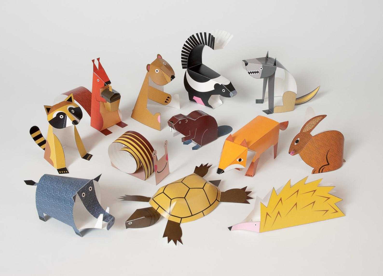 Самодельные животные. Животные из бумаги. ;Bdjnyst BP ,RVFUB. Бумажные игрушки. Живот ные из бумагши.