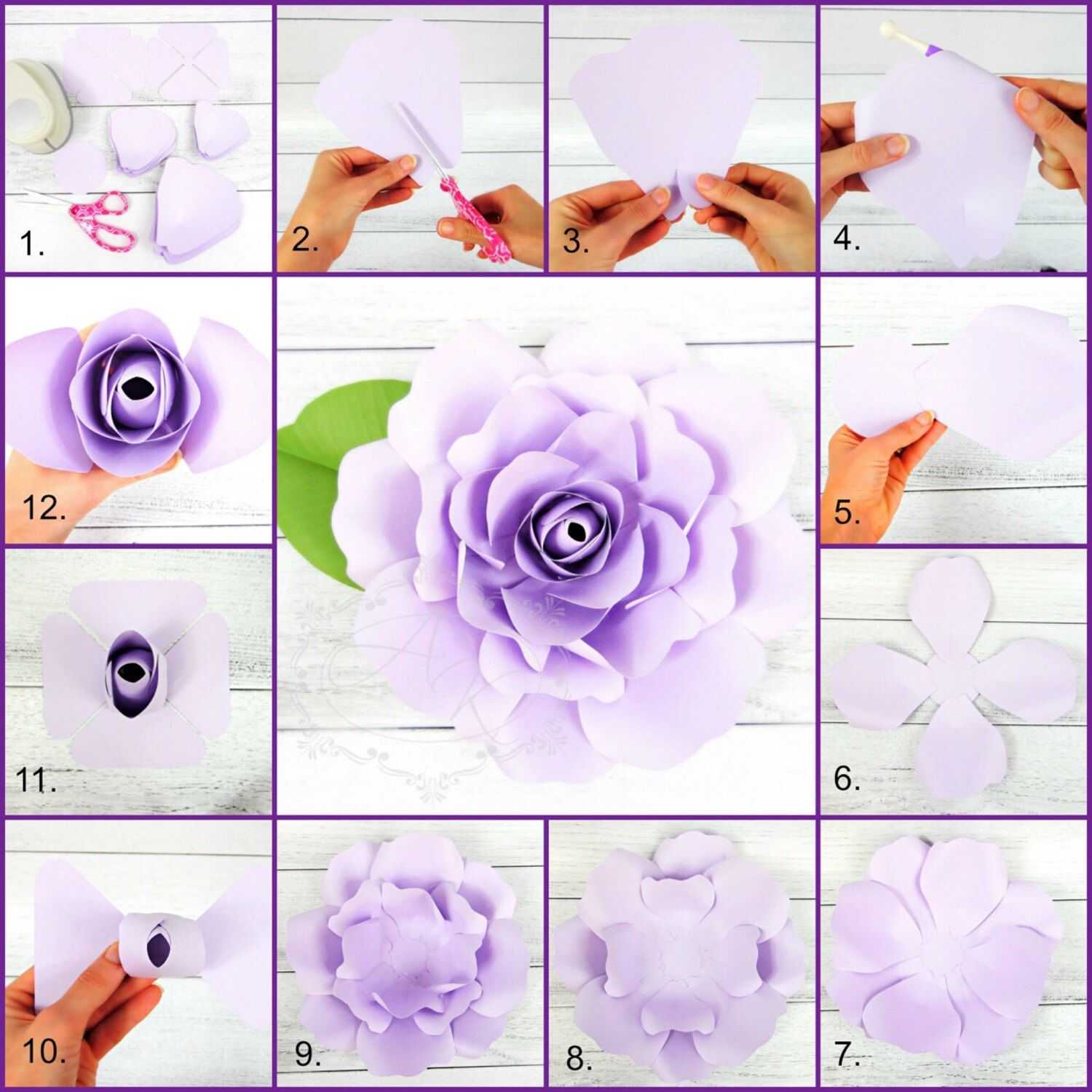 Большие цветы своими руками – подробная инструкция как сделать быстро и просто большие искусственные цветы (70 фото)