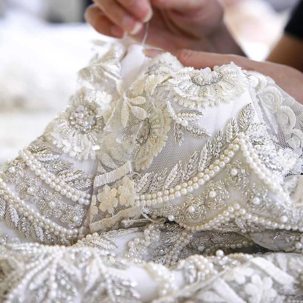 Мк по вышивке на ткани сетка для свадебных платьев