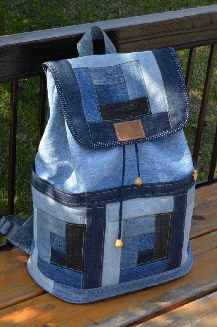 Рюкзак из джинсов своими руками - делаем быстро и правильно модный рюкзак (115 фото)