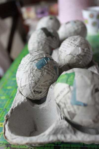 Папье маше из яичных лотков и бумаги. | страна мастеров