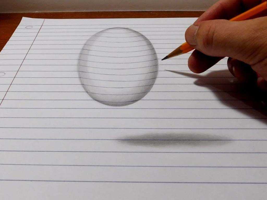 Магическая иллюзия 3d: рисунки карандашом