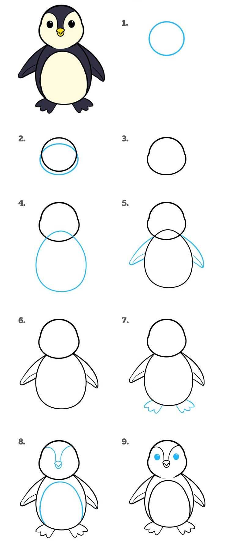 Пингвин рисунок – красивые картинки пингвинов (30 фото) • прикольные картинки и юмор