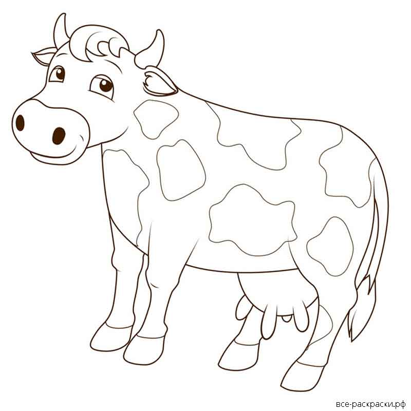 Как нарисовать корову  поэтапно 10 уроков
