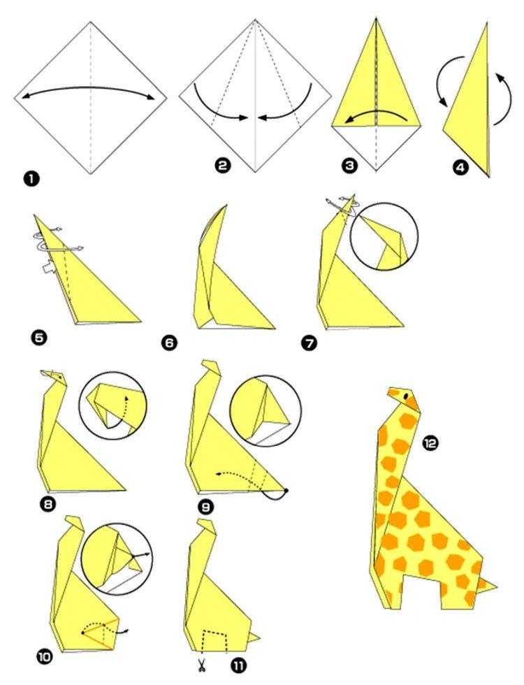 Оригами животные - 20 вариантов поделок из бумаги